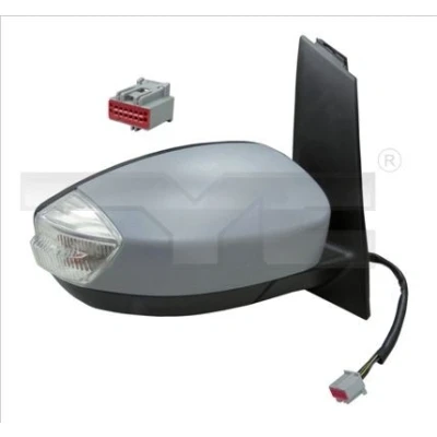 Imagen de Espejo retrovisor Tyc 310 0272 izquierda imprimado para ajuste elect. espejo, asférico, calefactable FORD: C Max 2, Grand