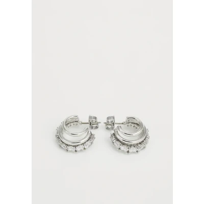 Imagen de kate spade new york HINT OF Shimmer Stacked Huggies Pendientes clear/silvercoloured, Mujer, Talla: One Size, Clear/silver coloured