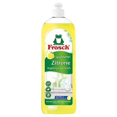 Imagen de Frosch Limones Detergente lavavajillas a mano, fuerte contra la grasa, 750 ml, 1 unidad (1 x ml)