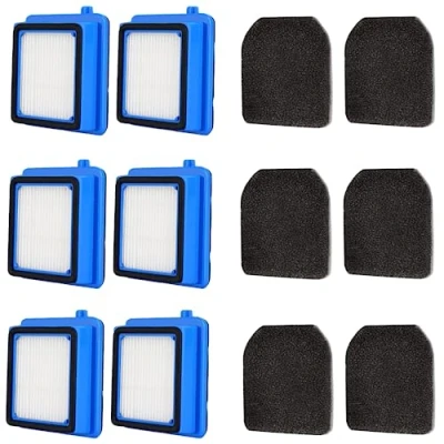 Imagen de 12 Piezas Filtro de repuesto para Aspiradora AEG ASKW1 QX6 QX7 QX8 2, QX7, 6 filtros premotor y higiénicos