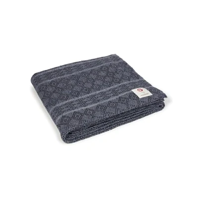 Imagen de Manduka Manta de algodón para Yoga, Accesorio y Enrollable, Plegable, apilable, Hecha algodón, 172 cm, Gris Trueno