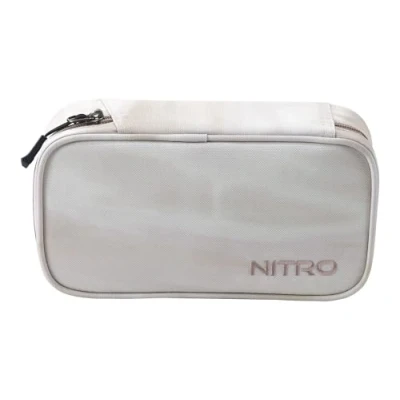Imagen de Nitro Pencil Case XL INKL. Geo Dreieick &amp; Stundenplan, Federmäppchen, Schlampermäppchen, Faulenzer Box, Federmappe, Stifte Etui, Dune