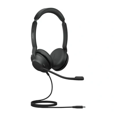 Imagen de Jabra Evolve2 30 SE Auriculares Estéreo con Cancelación de Ruido, Cable USB C y Tecnología Llamada 2 Micrófonos Certificado para MS Teams, Todas Las Plataformas Negro