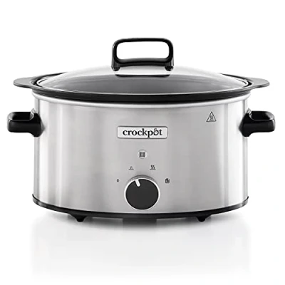 Imagen de Olla de cocción lenta Crock Pot CSC085X Sellar&amp;Guisar, 3.5 l, 2 Niveles potencia, Control manual, Plata