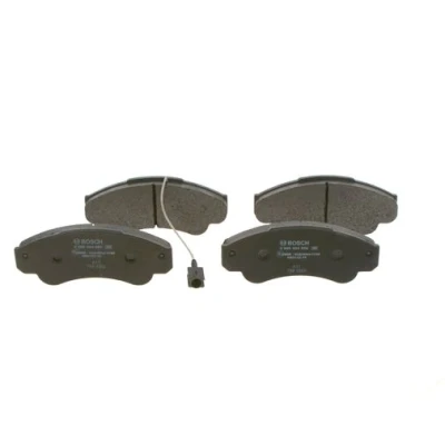 Imagen de BOSCH 0 986 494 850 Juego de pastillas freno Low Metallic con sensor desgaste incorporado Chapa antichirridos CITROËN: Jumper II Furgón