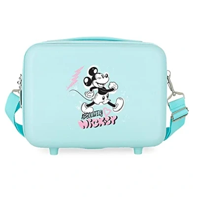 Imagen de Disney Mickey Friendly Neceser Adaptable Turquesa 29x21x15 cms Rígido ABS 9,14L 0,8 kgs