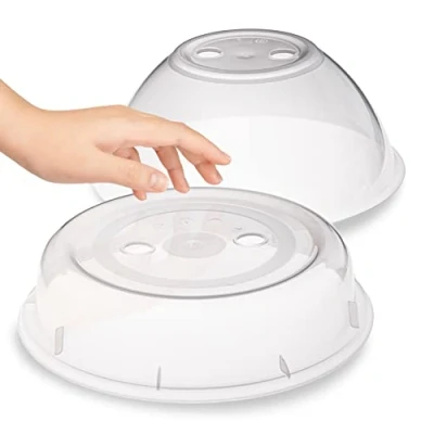 Imagen de Hausfelder Cubierta para microondas Juego de 2 piezas alto y plano el sin BPA