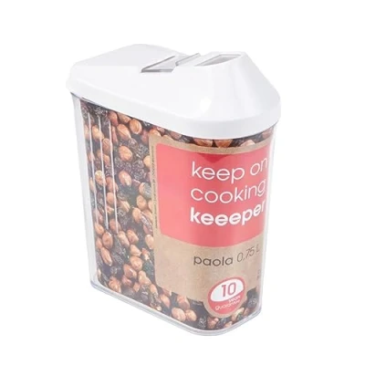 Imagen de keeeper Paola Dispensador de Cereales, PE/PS, Blanco, 750 ml