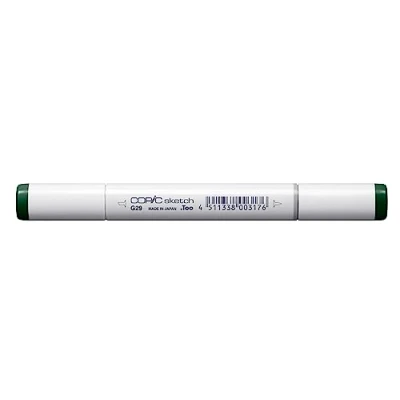 Imagen de Copic Sketch G29, Verde pino, Rotulador doble con punta mediana y pincel