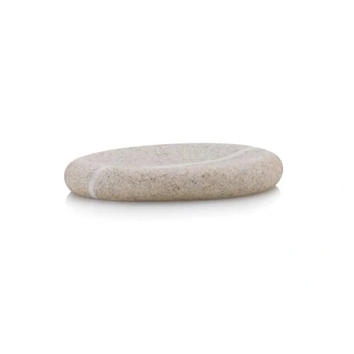 Imagen de Kela Jabonera Talus de poliéster en Color Beige, 14 x 8.5 2 cm