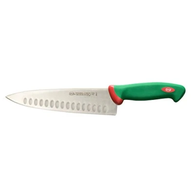 Imagen de Sanelli Línea Premana Professional,Cuchillo Cocina Mellado Cm.21,Acero Inoxidable,Verde y Rojo,34.0x3.0x6.5 cm