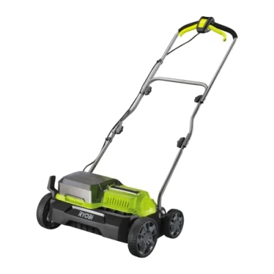 Imagen de RYOBI Escarificador Brushless Inalámbrico 36V One+ (2 x 18V) Ancho 35cm 4 Posiciones de Trabajo Rodillo con 16 Cuchillas Empuñadura Ajustable sin Batería ni Cargador RY18SFX35A 0