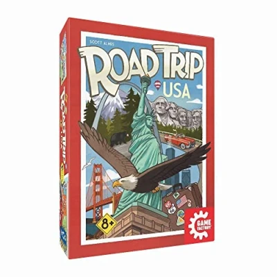 Imagen de Game Factory 646318 Road Trip USA, Juego de Cartas a Partir 8 años, Multicolor