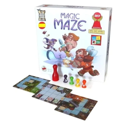 Imagen de 2Tomatoes Games Magic Maze Juego de Mesa Cooperativo Idiomas: Español y Catalán 1 8 Jugadores Edad: +8 Años Colaboración Resolución Acertijos