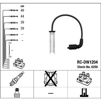 Imagen de NGK 6258 Juego de Cables Encendido 4