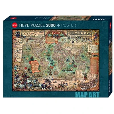 Imagen de Heye 29847 Pirate World Standart Póster (2000 piezas, incluye cartel), color verde