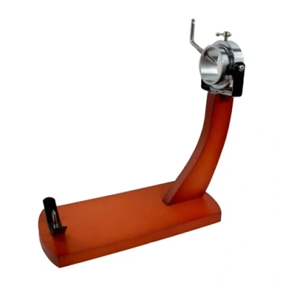Imagen de Fackelmann Soporte jamonero Giratorio Profesional para paletilla y jamón, Pino con herrajes cromados, Color Madera Natural, 36,5 x 16,5 37,5 cm, 1 ud
