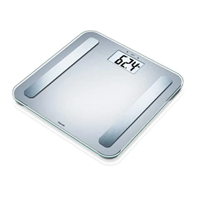 Imagen de Beurer BF 183 Báscula diagnóstica, análisis corporal preciso para hasta 10 personas, medición de peso, grasa corporal, IMC, porcentaje muscular y edad metabólica, gran pantalla XL, 180 kg