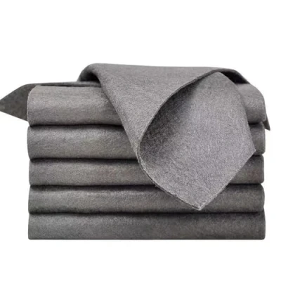 Imagen de Eniyou Trapos Microfibra 5 Piezas Paño De Limpieza Magico Toallas Reutilizables Sin Rayas Para Cocina Espejo Coche Limpiar Cristales(Gris)