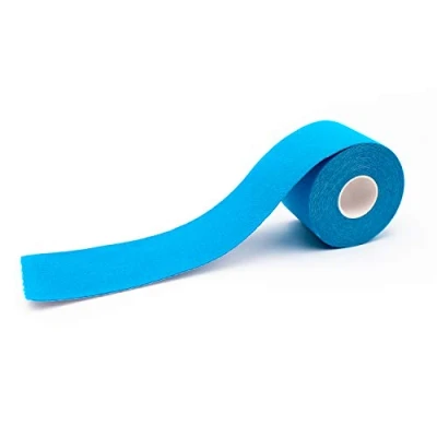 Imagen de Cinta kinesiológica color azul de axion Resistente al agua y sudor E Tape adhesivo deportivo adhesiva deportiva Vendaje neuromuscular