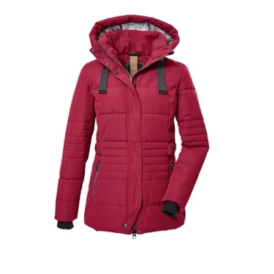Imagen de G.I.G.A. DX Mujer Chaqueta acolchada con capucha y cremallera/chaqueta funcional aspecto de plumón GW 25 WMN QLTD JCKT, tiefrot, 38, 39930 000