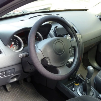 Imagen de CARPOINT 2561502 Funda cubierta para el volante negro 38 Poliéster