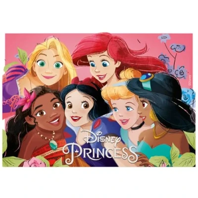 Imagen de Princesas Disney Oblea Comestible para Decoración de Tarta Cumpleaños Infantil A5