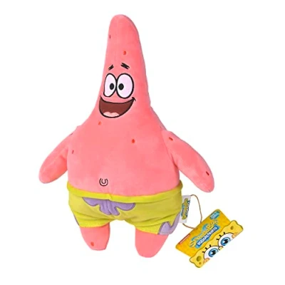 Imagen de Simba Peluche Patricio 35cm, Bob Esponja, Material Suave y Agradable, Relleno 100% Reciclado, Licencia Oficial, Apto para Todas las Edades (109491002SPB)
