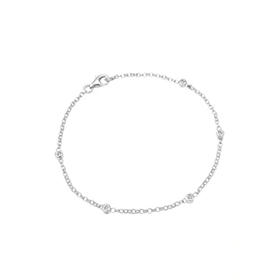 Imagen de Elli Pulseras Mujeres Clásico Básico con Cristales en Plata de Ley 925