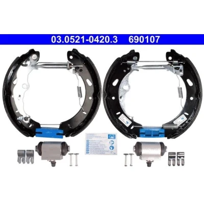 Imagen de ATE 03.0521 0420.3 Kit frenos, disco de tambor con cilindro freno rueda, accesorios TopKit original
