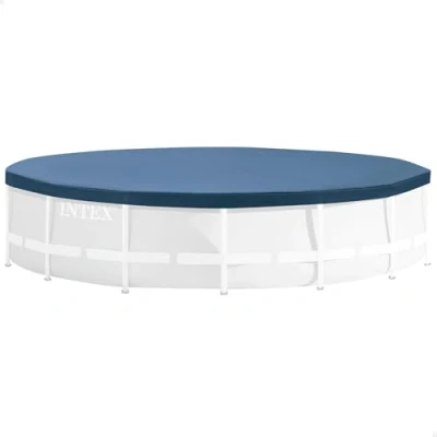 Imagen de INTEX 28031 Cobertor para piscinas desmontables Metal y Prism Frame 366 cm, Color Azul marino