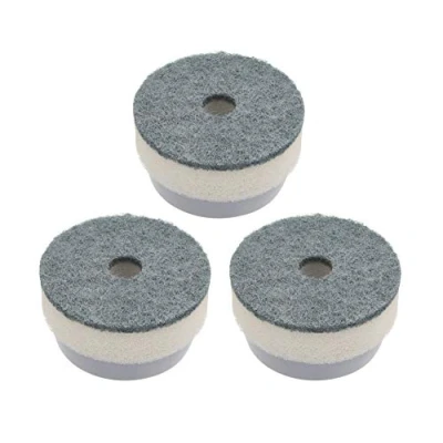 Imagen de Kitchen Craft MCSOAPDBRUSH Esponjas de limpieza para dispensador jabón, color Blanco y Gris, 6 x 4 cm