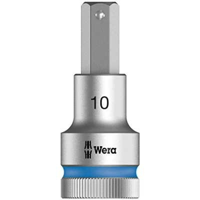 Imagen de WERA 05003845001 8740 C HF Hex Plus 10,0 x 140 mm Vaso de punta Zyklop con función retención 1/2&quot;