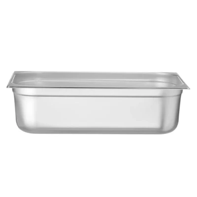 Imagen de HENDI Recipiente GN 1/1,contenedor GN,bordes redondeados,resistente a Temperaturas de 40 300C,apto para hornos,congeladores,calientaplatos,baño María,21L,530x325x(H) 150mm,acero inoxidable