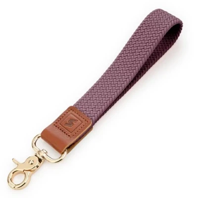 Imagen de SENLLY Llavero de Pulsera, Estirable Correa Cordón para la Muñeca Llaves, Original Elástico Diseño Anticaída. (Violeta Ahumado)