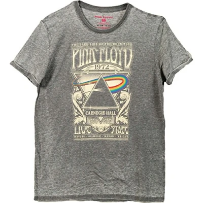 Imagen de Pink Floyd Carnegie Hall (Burn out) Camiseta, Gris (Grey Grey), Large para Hombre