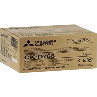 Imagen de Mitsubishi Electric CK D768 Color blanco Papel fotográfico (Color blanco, 6&quot; x 8&quot;, 400 hojas, 152 203 mm)