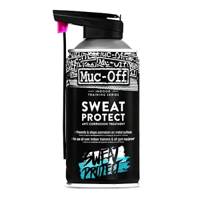Imagen de Muc Off Protector Antisudor para Equipos de Ejercicio en Casa, 300 Ml Spray Anticorrosión Bicicletas Estáticas y Gimnasio