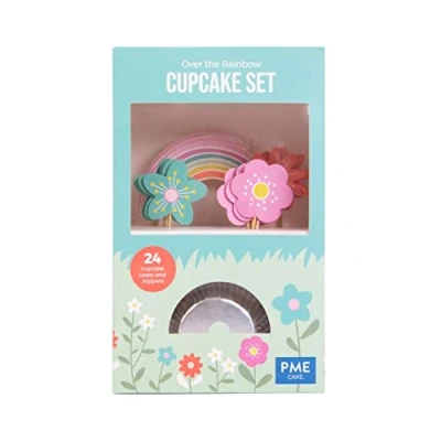 Imagen de PME Set para Cupcakes Over the Rainbow, Juego de 24