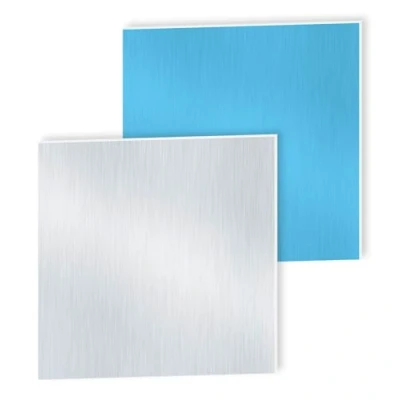 Imagen de iMeistek Hoja de aluminio 6063 con película protectora en ambos lados, placa cuadrada 150 mm x 1 grosor (2 unidades)