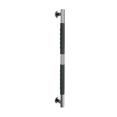 Imagen de WENKO Barra de seguridad acero inoxidable Secura 65,5 cm Asa para el baño, bañera o inodoro Gris Antracita