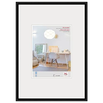 Imagen de walther design KVX040B New Lifestyle Marco de fotos plástico con cristal acrílico 30 x 40 cm, negro