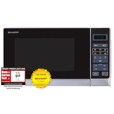 Imagen de Sharp R 242 INW Microondas 20L, Control Táctil, 800W, 800 W, 20 litros, Acier