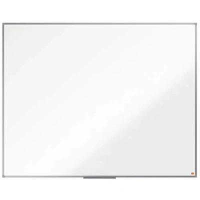 Imagen de Nobo Pizarra No Magnética de Melamina, 1500 x 1200 mm, Marco Aluminio, Fijado a la Pared con Montaje en las Esquinas, Bandeja para Rotuladores, Gama Essence, Blanco, 1915208