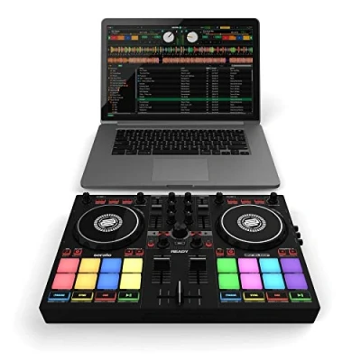 Imagen de Reloop READY Controladora de DJ compacta 2 reproductores diseñada para Serato Lite &amp; Pro, AMS