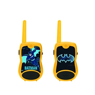 Imagen de Lexibook, Batman, Walkie talkies 200m, Juego de comunicación, 2 Canales Clip para cinturón, a Pilas, Negro/Amarillo, TW12BAT