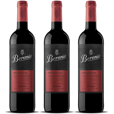 Imagen de Beronia Tempranillo Vino D.O.Ca. Rioja 3 botellas de 750 ml Total: 2250