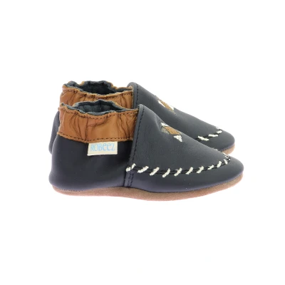 Imagen de Robeez Chaussons IN AND OUT Pantuflas para niños, Talla: 30/31, Marine Zapatos
