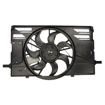 Imagen de TYC 838 0007 Ventilador de radiador para vehículos con climatizador 420 300 bastidor (armazón) unidad control VOLVO: V50