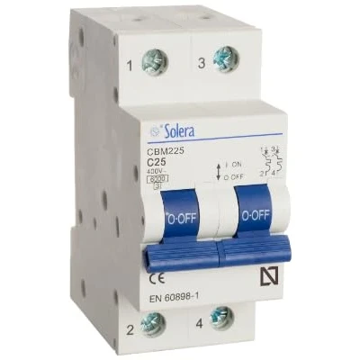 Imagen de Interruptor magnetotermico 2P 2mod 25Acurva CSOLERA CBM225